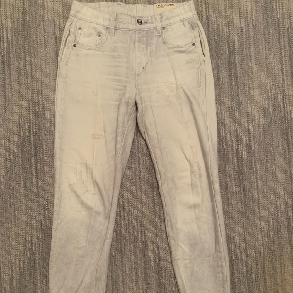 Rag & Bone White Miramar Joggers